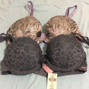 Victoria Secret Bras Silver and Gray Size 32C